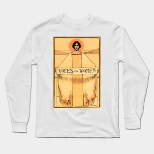 VOTES FOR WOMEN 1913 American Woman's Suffrage Political Propaganda Poster Art Long Sleeve T-Shirt